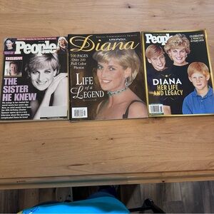 People Magazine Vintage Princess Diana 3 Issues